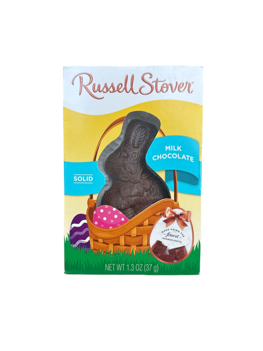 Conejo de Chocolate con Leche Russell Stover – Chocolate Sólido de Pascua (37g)