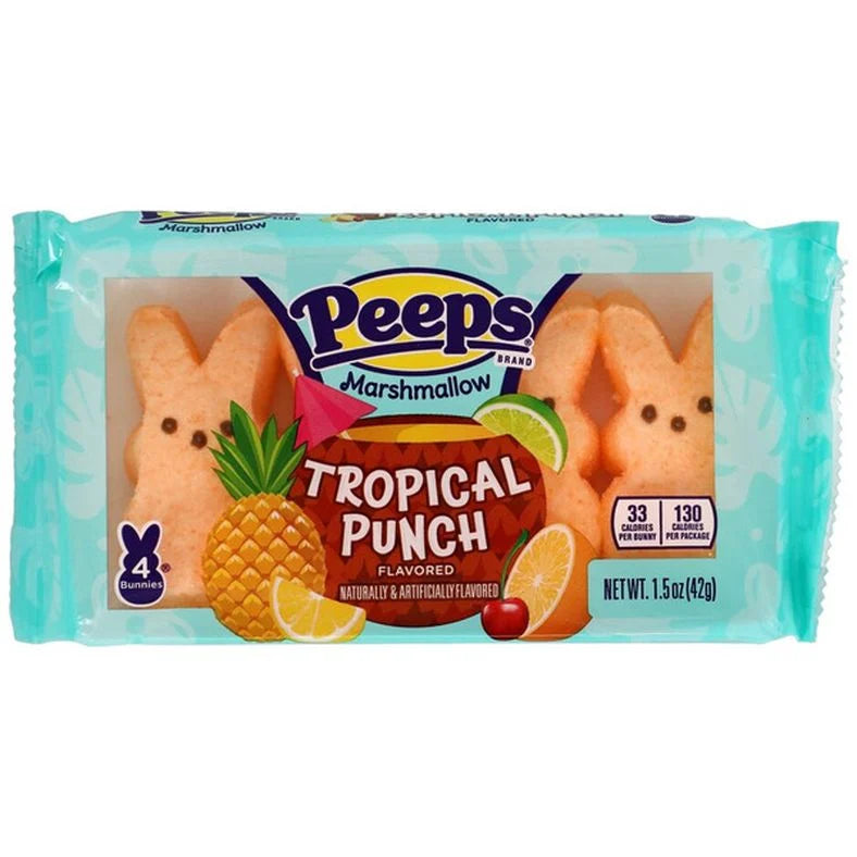 Peeps Marshmallow Tropical Punch 🏝️🐰 – 4 piezas