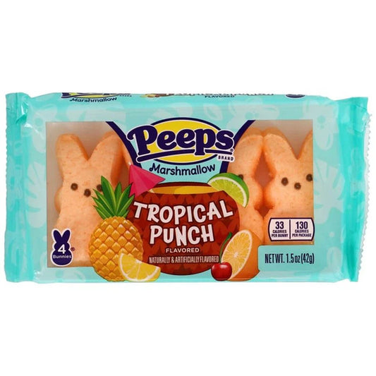 Peeps Marshmallow Tropical Punch 🏝️🐰 – 4 piezas