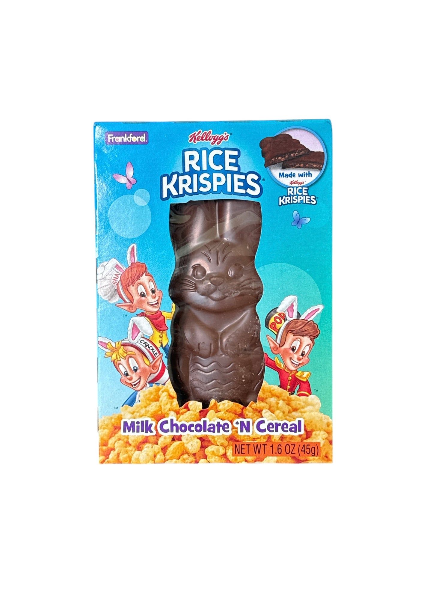 Conejo de Chocolate con Cereal Rice Krispies – Edición Especial de Pascua (45g)