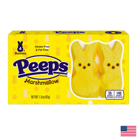 Peeps Marshmallow Bunnies 🐰💛 – 4 piezas